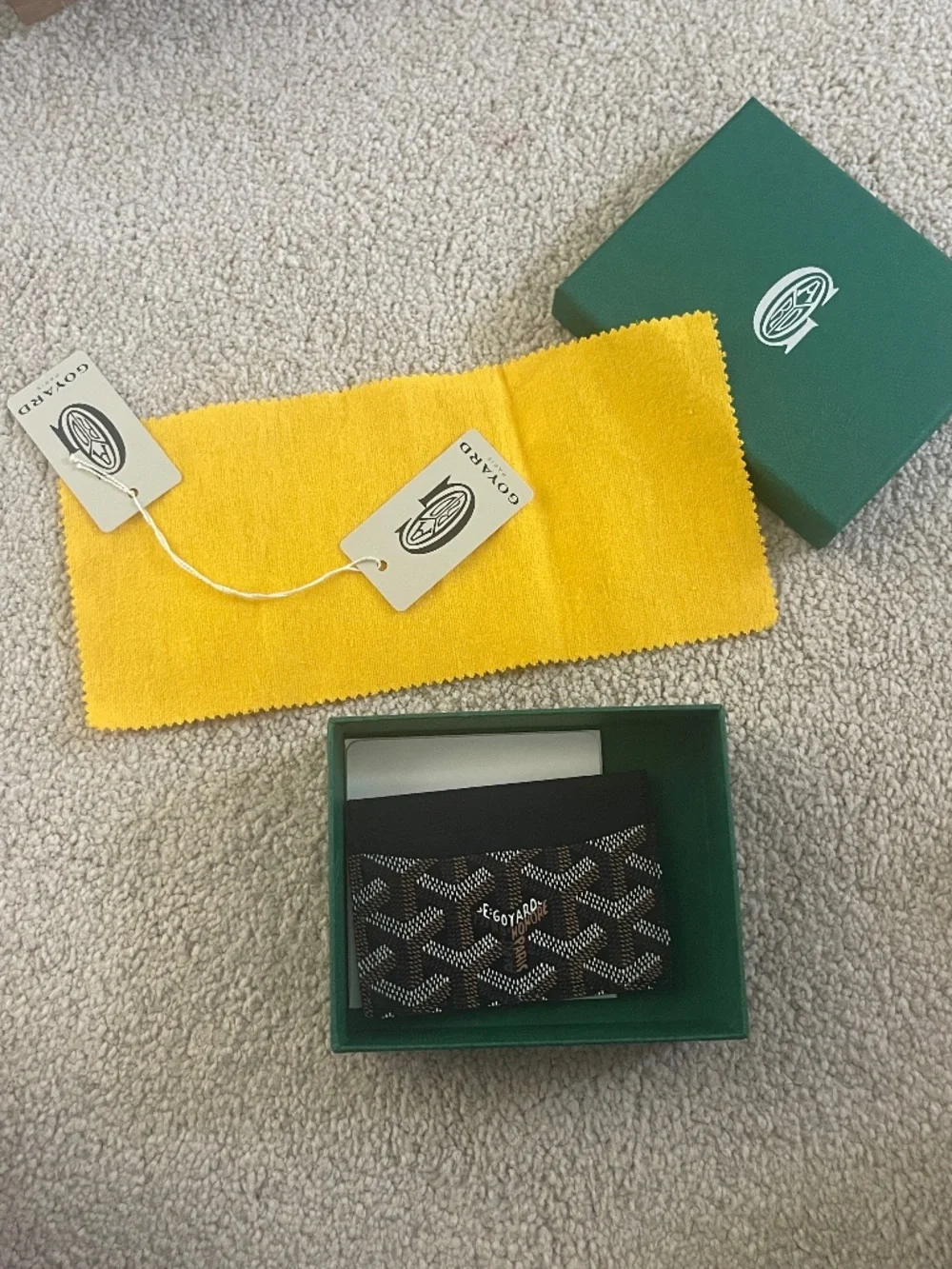 New Goyard Black Cardholder